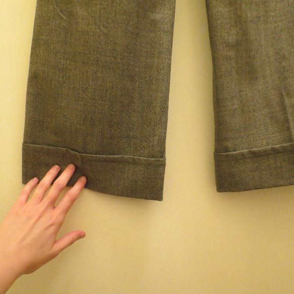ALICE + OLIVIA grey wool dress pants trousers 4 S - Picture 6 of 6